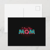 Ich Liebe dir Mama Sublimation Postkarte (Vorne/Hinten)