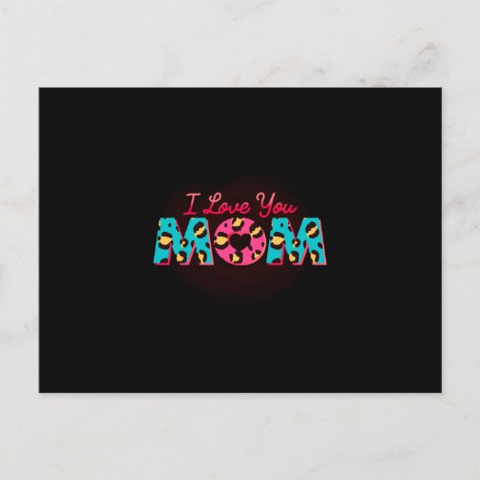 Ich Liebe dir Mama Sublimation Postkarte (Vorderseite)