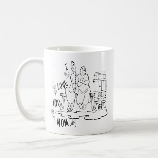 Ich Liebe dir Mama! T-Shirt Kaffeetasse (Links)