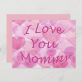 Ich Liebe dir Mami Postkarte (Vorne/Hinten)