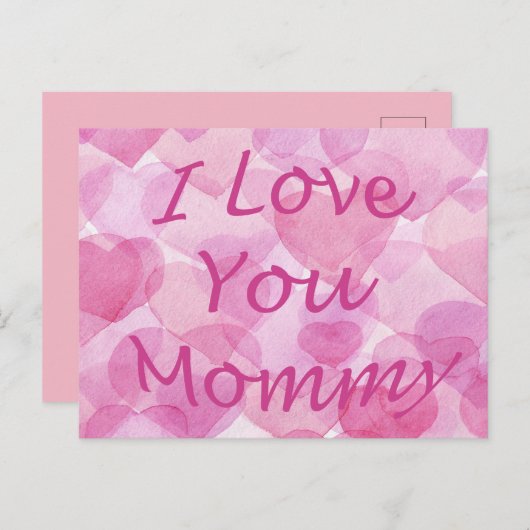 Ich Liebe dir Mami Postkarte (Vorne/Hinten)