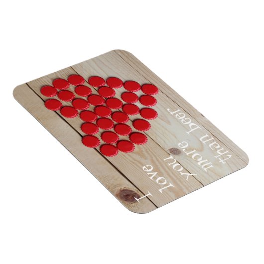 Ich Liebe dir mehr als Bier Magnet (Rechte Seite)