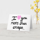 Ich Liebe dir mehr als eine Chipkarte Karte (Gelbe Blume)