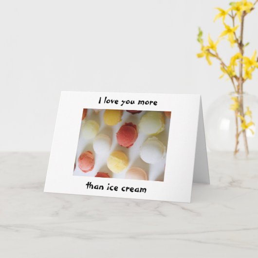 "ICH LIEBE DIR MEHR ALS EISENKREBS" LIEBE KARTE (Gelbe Blume)