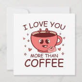 Ich Liebe dir mehr als Kaffee Einladung (Rückseite)