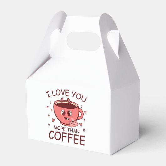 Ich Liebe dir mehr als Kaffee Geschenkschachtel (Vorderseite)