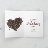 Ich Liebe dir mehr als Kaffee | Latte Art Valentin Karte (Innenseite)