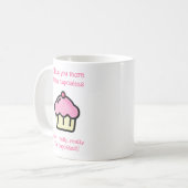 Ich Liebe dir mehr als Kuchen! Funny Kaffeetasse (Vorderseite Links)