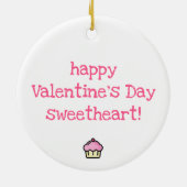 Ich Liebe dir mehr als Kuchen! Niedlich Keramikornament (Hinten)