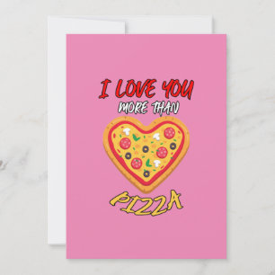 Ich Liebe dir mehr als Pizza lustigen Valentinstag Feiertagskarte