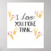 Ich Liebe dir mehr als... Poster (Vorne)