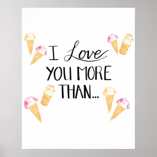 Ich Liebe dir mehr als... Poster (Vorne)