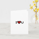 Ich Liebe dir MEHR als Speck. Karte (Gelbe Blume)