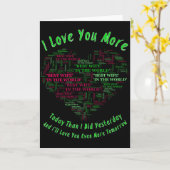 Ich Liebe dir mehr Karte (Gelbe Blume)