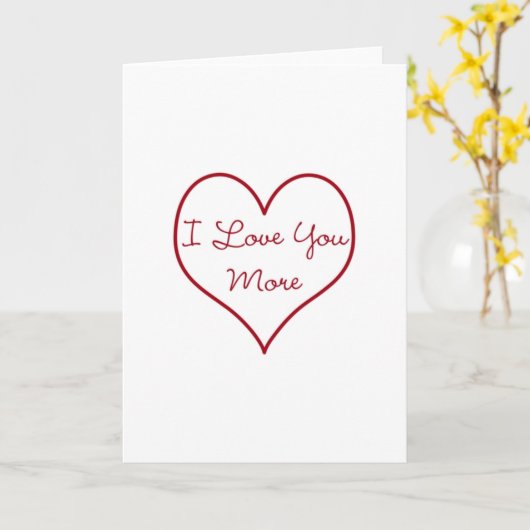 Ich Liebe dir mehr Karte (Gelbe Blume)