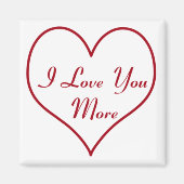 Ich Liebe dir mehr Magnet (Vorne)
