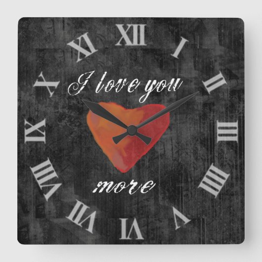 Ich Liebe dir mehr Uhr (Vorderseite)