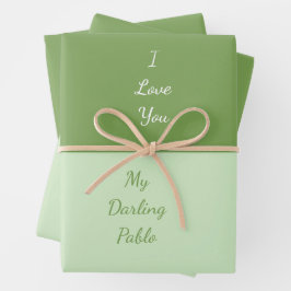 Ich Liebe dir mein Darling Geschenkpapier Set