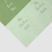 Ich Liebe dir mein Darling Seidenpapier (Ausschnitt)