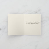 Ich Liebe dir mein ganzes Leben - ein Paar mit Rot Karte (Innenseite)