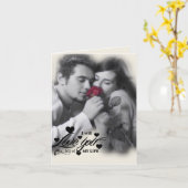 Ich Liebe dir mein ganzes Leben - ein Paar mit Rot Karte (Gelbe Blume)