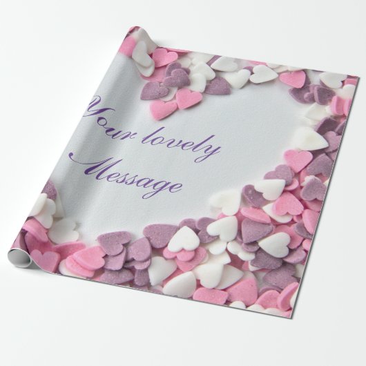 Ich Liebe dir mein liebes Valentin mit schönen Her Geschenkpapier (Ungerollt)