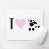 Ich Liebe dir niedlich Cartoon Schafe Mousepad (Mit Mouse)
