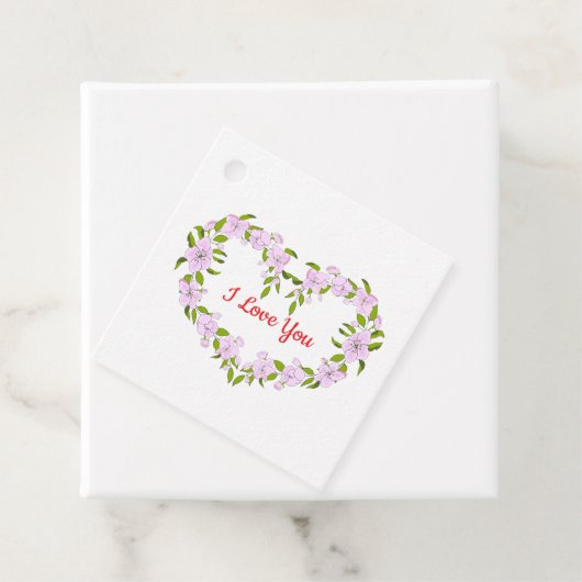 Ich Liebe dir Niedliche Blume Geschenkanhänger (Beispiel)