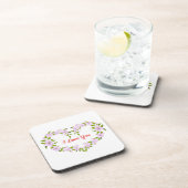 Ich Liebe dir Niedliche Blume Getränkeuntersetzer (Rechte Seite)