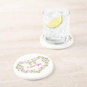 Ich Liebe dir Niedliche Blume Getränkeuntersetzer (Seite)