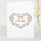 Ich Liebe dir Niedliche Blume Karte (Gelbe Blume)