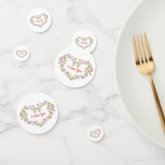 Ich Liebe dir Niedliche Blume Konfetti (Gruppe)