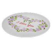 Ich Liebe dir Niedliche Blume Schneidebrett (Ecke)