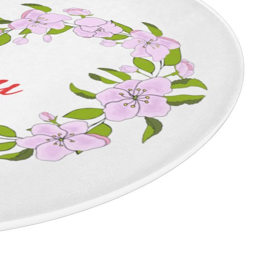 Ich Liebe dir Niedliche Blume Schneidebrett (Ecke)