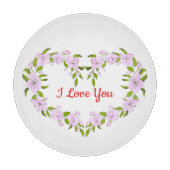 Ich Liebe dir Niedliche Blume Schneidebrett (Vorderseite)