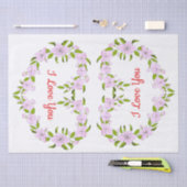 Ich Liebe dir Niedliche Blume Seidenpapier (Handwerk)