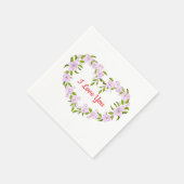 Ich Liebe dir Niedliche Blume Serviette (Ecke)