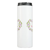 Ich Liebe dir Niedliche Blume Thermosbecher (Rückseite)