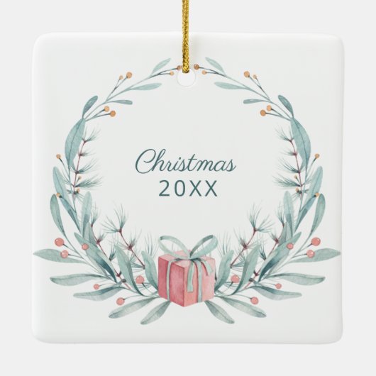 Ich Liebe dir Oma mit Square Foto Keramikornament (Rückseite)