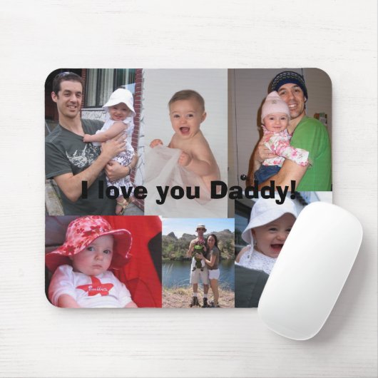 Ich Liebe dir Papa! Mousepad (Mit Mouse)
