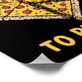 Ich Liebe dir Pizzas Pizzas Pizzapuppe Poster (Ecke)