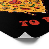 Ich Liebe dir Pizzas Pizzas Pizzapuppe Poster (Ecke)