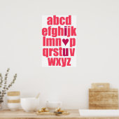 Ich Liebe dir Poster (Küche)