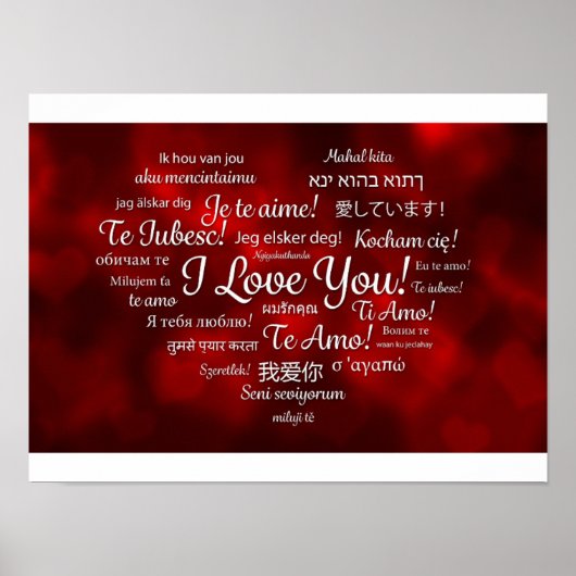 Ich Liebe dir Poster (Vorne)