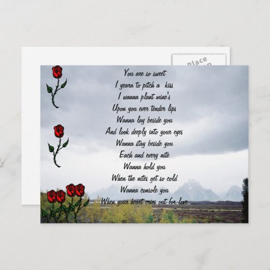 Ich Liebe dir Postkarten (Vorne/Hinten)