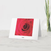 Ich Liebe dir rote Rose Valentinstag Karte (Rückseite)
