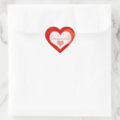 Ich Liebe dir sehr herzförmige Aufkleber (Tasche)