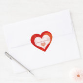 Ich Liebe dir sehr herzförmige Aufkleber (Umschlag)