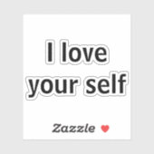 Ich Liebe dir selbst Aufkleber (Blatt)