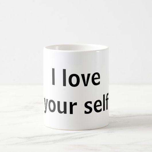 Ich Liebe dir selbst Kaffeetasse (Mittel)